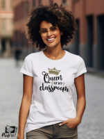 Γυναικείο T-shirt - Crown - Queen of my classroom
