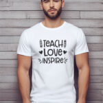 Αντρικό T-shirt - Teach - Love - Inspire