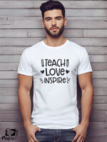 Αντρικό T-shirt - Teach - Love - Inspire