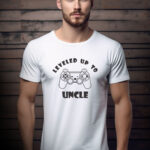 Αντρικό T-shirt - Leveled up to Uncle - Gamepad