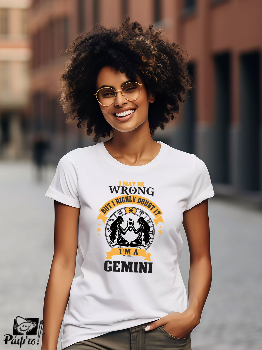 ZDC-1115-W Γυναικείο T-shirt - I may be wrong - But I highly doubt it - I'm a Gemini - Image 1