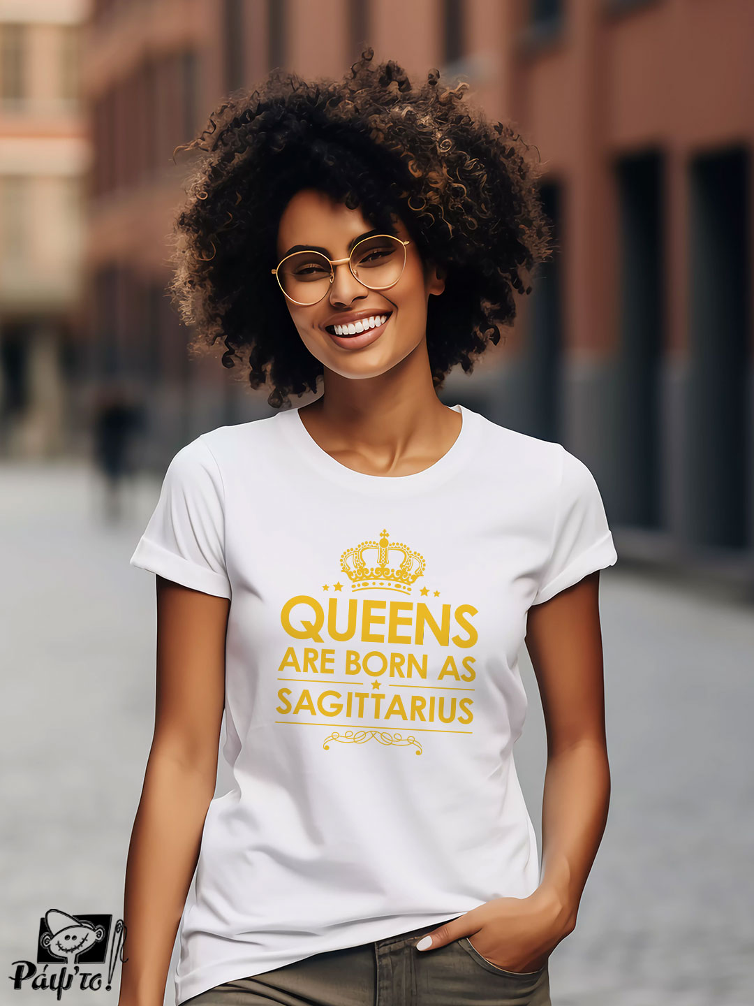 ZDC-1131-W Γυναικείο T-shirt - Crown - Queens are born as Sagittarius - Image 1