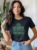 Γυναικείο T-shirt - Crown - Queens are born as Taurus - Image 2