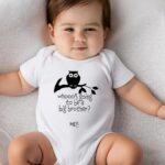 Βρεφικό φορμάκι για αγόρι - Who's going to be a big brother? - ME!
