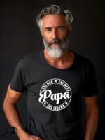 Αντρικό T-shirt - Papa - The Man - The Myth - The Legend - Image 2