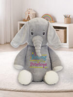 Grey Elephant με κέντημα Στοιχεία γέννησης - Image 3