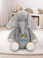 Grey Elephant με κέντημα Στοιχεία γέννησης - Image 5
