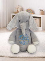 Grey Elephant με κέντημα Στοιχεία γέννησης - Image 6
