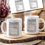 Κούπα Δάσκαλου - Δασκάλας White - Teacher Nutritional Facts