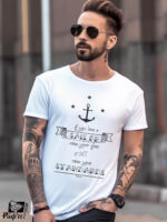Αντρικό T-shirt - If you love a sailor raise your glass - If not raise your Standards - Anchor