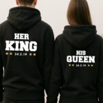 Hoodies Σετ (στάμπα στην πλάτη) - Her King - His Queen