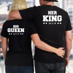 T-Shirts Σετ (στάμπα στην πλάτη) - Her King - His Queen