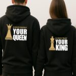 Hoodies Σετ (στάμπα στην πλάτη) - Always Protect Your Queen - Always Trust Your King - Chess