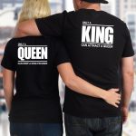 T-Shirts Σετ (στάμπα στην πλάτη) - Only a king can attract a queen - Only a queen can keep a king focused