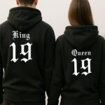 Hoodies Σετ (στάμπα στην πλάτη) - King - Queen - 19