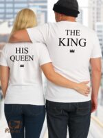 T-Shirts Σετ (στάμπα στην πλάτη) - The King - His Queen