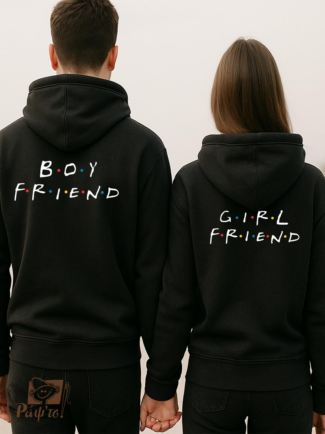 VLD-032-F Hoodies Σετ (στάμπα στην πλάτη) - Boy Friend - Girl Friend - Friends - Image 1