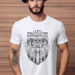 Αντρικό T-shirt - American Motorcycles - Wings