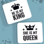 Σετ Mousepad - He Is My King - She Is My Queen