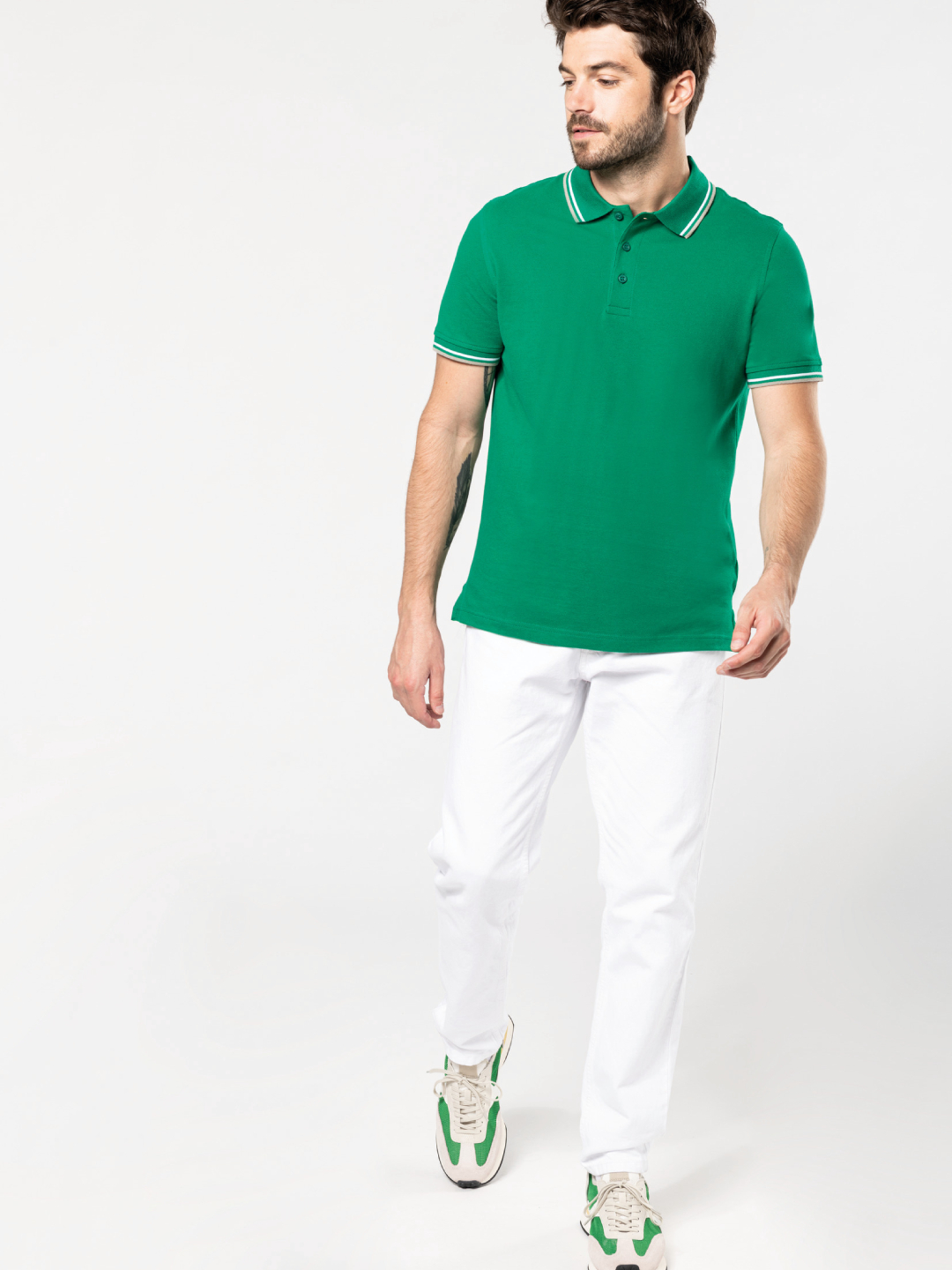 A-K250 KARIBAN MEN'S SHORT-SLEEVED POLO SHIRT - Image 1