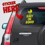 Αυτοκόλλητο Αυτοκινήτου - Baby On Board - Καρότσι μωρού - Image 2