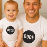 T-Shirts Σετ (στάμπα Mπροστά) - Dude - Lil' Dude