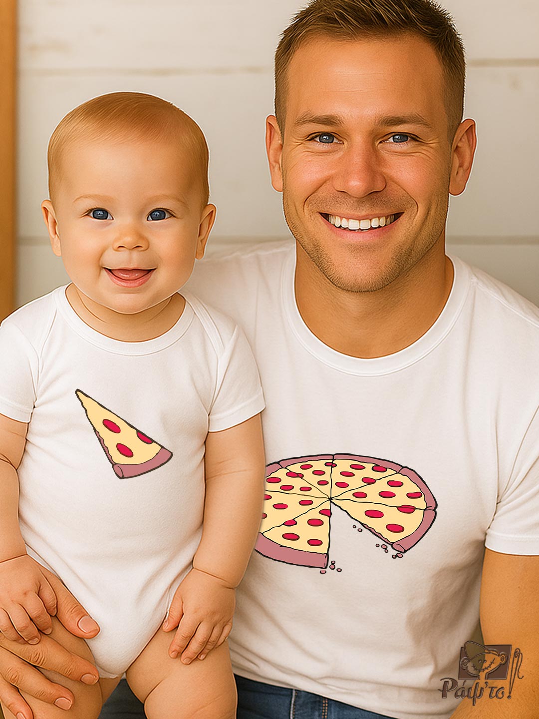 DDK-1120 T-Shirts Σετ (στάμπα Mπροστά) - Pizza - Image 1