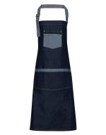 PREMIER 'DOMAIN' CONTRAST DENIM BIB APRON - Image 2