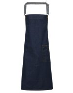 PREMIER 'DISTRICT' WAXED LOOK DENIM BIB APRON - Image 4