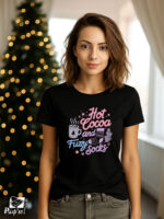 Γυναικείο T-shirt – Hot Cocoa And Fuzzy Socks - Image 2