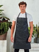 PREMIER 'DISTRICT' WAXED LOOK DENIM BIB APRON - Image 2