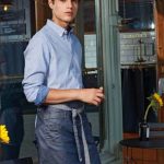 PREMIER 'DIVISION' WAXED LOOK DENIM WAIST APRON