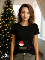 Γυναικείο T-shirt – Xmas Baby Loading - Please Wait - Image 2