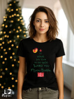 Γυναικείο T-shirt – Η Νονά Μου Είναι Το Πιο Τρελό Ξωτικό Του Άγιου Βασίλη - Image 2