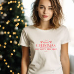 Γυναικείο T-shirt – Merry Christmas And Happy New Year