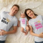T-Shirts Σετ (στάμπα Mπροστά) - The Boss - The Real Boss - Sorry Daddy You Now Have 2 Bosses