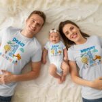 T-Shirts Σετ (στάμπα Mπροστά) - Mommy Of The Birthday Boy - Daddy Of The Birthday Boy - Sister Of The Birthday Boy
