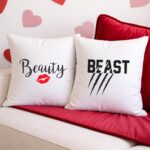 Τυπωμένα μαξιλάρια (Σετ) – Beauty - Beast