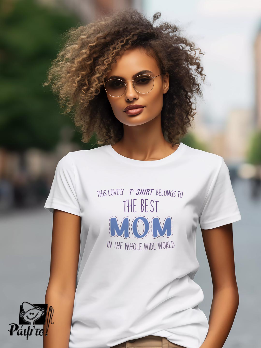 MOM-1148-W Γυναικείο T-shirt - This Lovely T-shirt Belongs To The Best Momo In The Whole Wide World - Image 1