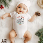 Βρεφικό φορμάκι - Our First Christmas - At Mom & Dad (Χρονολογία)