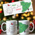 Κούπα White - Meowy Christmas And A Happy Purr Year (Cats)