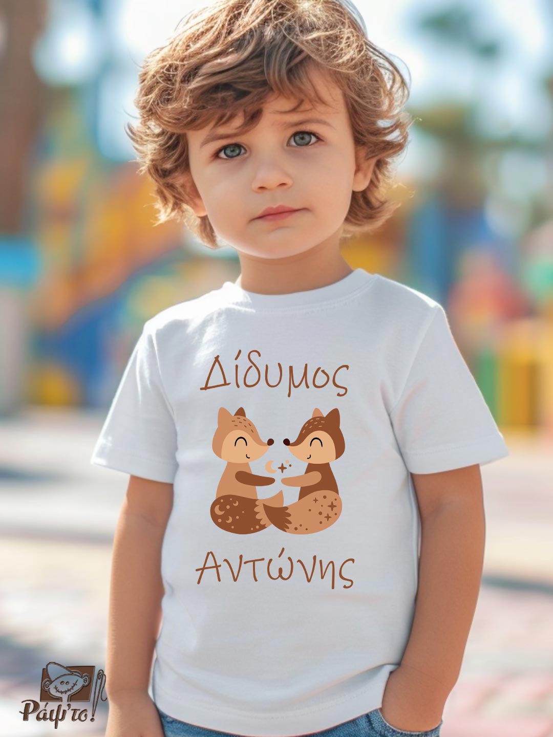 KIDZODIAC-0004 Παιδικό t-shirt για αγόρι - κορίτσι - Δίδυμος - Image 1
